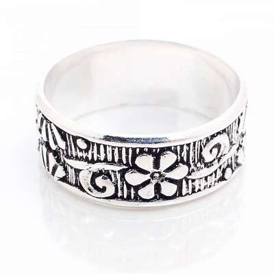 Argento 925 Placcato Fatto A Mano Gioielli Per Lei Misura Anello 7.75 R-14254 - Immagine 1 di 3