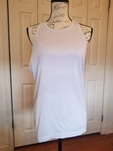 Lululemon Athletica Sleeveless Top Women's Sm/6 Open Racerback Silvery White EUC - Picture 1 of 11