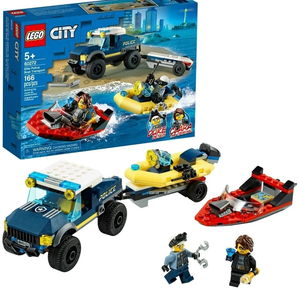 *retired* LEGO 60272 City  Police Boat Transport (166pcs) NEW set - Image 1 of 1
