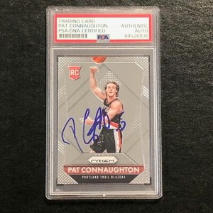 2015-16 PANINI PRIZM #333 Pat Connaughton Signed Rookie Card AUTO PSA Slabbed RC