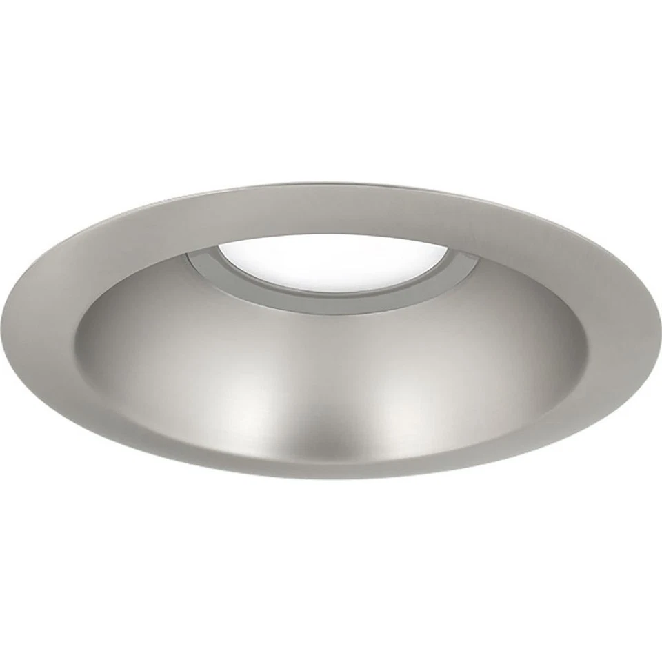 Progress Lighting 6" Brushed Nickel Integrated LED Recessed Trim Downlight  NEW - Image 1 of 1