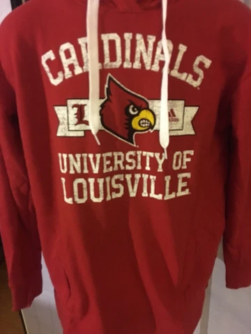NCAA Louisville Cardinals Adult Women Mascot  Fleece Hood, Med, Power Red Cover