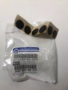 6 Pc Genuine Mopar Round Black Tape 55276821AA - Picture 1 of 1