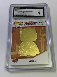Funko Pop Vision 92 Gold! Infinity Saga CGC 9 - Imagen 1 de 2