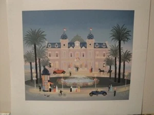 Fabienne Delacroix  "Le Casino de Monte Carlo"  S/N Lithograph - Picture 1 of 1