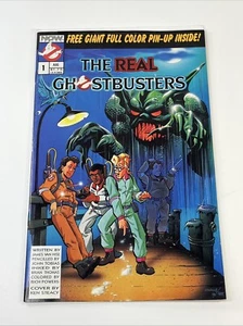 Ghostbusters Comic Book #1 Aug 1988 used with pin-up NOW - Picture 1 of 24