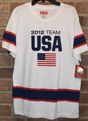 Team USA T-Shirt Large 14/16 Red White Blue 2012 Team Apparel Short Sleeve NWT - Image 1 of 4
