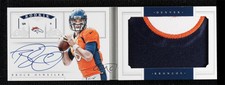 2012 National Treasures Jumbo Prime Booklet /49 Brock Osweiler #9 Rookie Auto RC