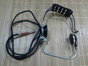 VINTAGE 5593A MILITARY /  SWITCHBOARD HEADPHONES. GOOD CONDITION. NOT TESTED. - Picture 1 of 11