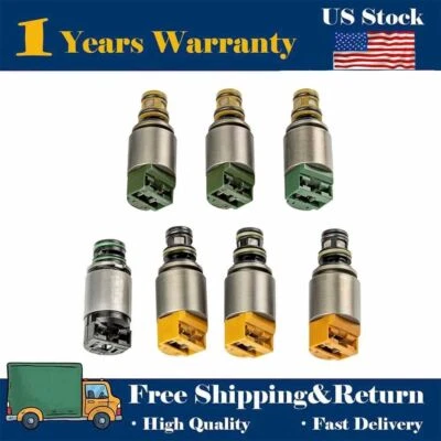 7x 6HP19 6HP26 6HP32 TRANSMISSION SOLENOID KIT Fit FOR BMW X3 X5 AUDI A6 A8 Q7 - Image 1 of 4