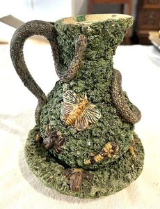 Antike Aquamanile Karaffe Vase Krug Caldas da Rainha Portugal Jose Alves Cunha - Bild 1 von 8