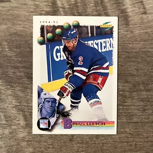 1994-95 Score Brian Leetch #184 HOF New York Rangers NHL - Picture 1 of 2