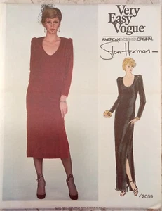 VOGUE Very Easy 2059 VTG 70s Stan Herman Sewing Pattern UNCUT Dress Loose Sz 12 - Picture 1 of 6