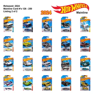 HOT WHEELS 2024 Mainline 1/64 Scale Diecast Long Card 126 - 250 You Pick 2 of 2 - Picture 1 of 225