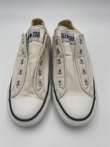 Sneakers slip on Converse All Star Slip Oxfords uomo 4 donna 6 beige tela