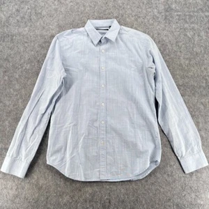 Theory Irving Blue White Multi Button Up Shirt Brand S Long Sleeve - Picture 1 of 14