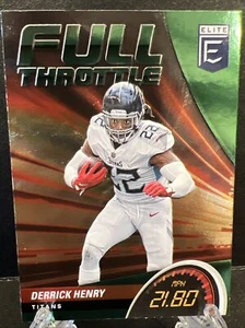 Derrick Henry 2022 Donruss Elite Full Throttle Insert Green Parallel #FT4 - Picture 1 of 4