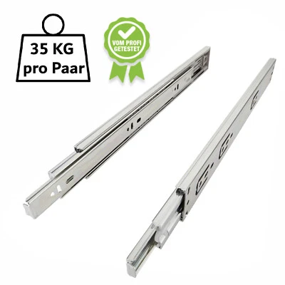 Vollauszug Teleskopschienen Teleskopauszug 300 - 600 mm Push to Open SOTECH - Bild 1 von 4
