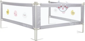 3Pcs Baby Bed Rail Guard Queen Size Kid Bed Rail for Toddler Child Cot Fence Bar - Picture 1 of 12