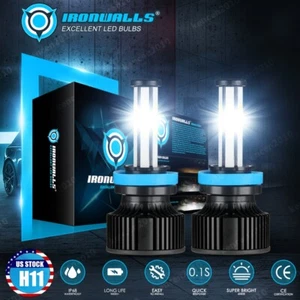 For Jeep Grand Cherokee 2018-2024 6-sides H11 H9 LED Headlight High/Low Beam 2X - Picture 1 of 12