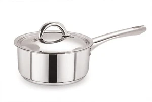 COMMERCIAL HEAVY DUTY STAINLESS STEEL SAUCEPAN WITH LID VARIOUS SIZES AVAILABLE - Picture 1 of 4