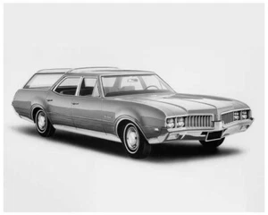 1969 Oldsmobile Custom Vista Cruiser Station Wagon Press Photo 0162 - Picture 1 of 1