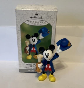 HALLMARK MINATURE ORNAMENT HAPPY DIPLOMA DAY MICKEY AND CO 2000 Christmas - Picture 1 of 4