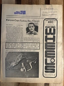 1963 Racing Wheels Newspaper, Mel Kenyon Wins Turkey Day Classic at Ascot Park - Picture 1 of 12