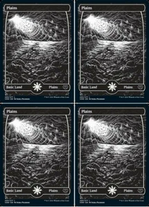 MTG - 4x (Full Art) PLAINS #269 - Innistrad: Crimson Vow (C) - Picture 1 of 1