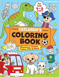 Big 100 Page Coloring Book, Large Kids Colouring For Boys/Girls 4,5,6,7,8 Years - Picture 1 of 9