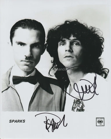 Sparks Hand Signed 8x10 Photo Autograph Angst In My Pants Kimono My House (B) Cover