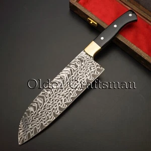 SUPERB JAPANESE SANTKO KNIFE HAND MADE RAZOR SHARP, EXOTIC WOODEN BOX O-212 - Bild 1 von 6