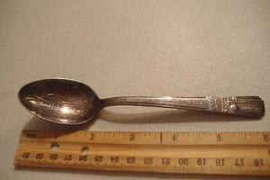 ~1939 THEME BUILDING NEW YORK WORLD'S FAIR~AVIATION BUILDING~WM ROGERS TEASPOON~ - Picture 1 of 6