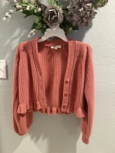 Loveshackfancy Pink Cardigan Size XS - Picture 1 of 5