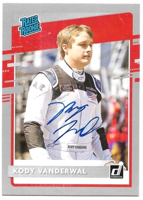 2021 Donruss GRAY KODY VANDERWAL signed #30 Auto NASCAR card UP AND COMER - 2 - Image 1 of 2