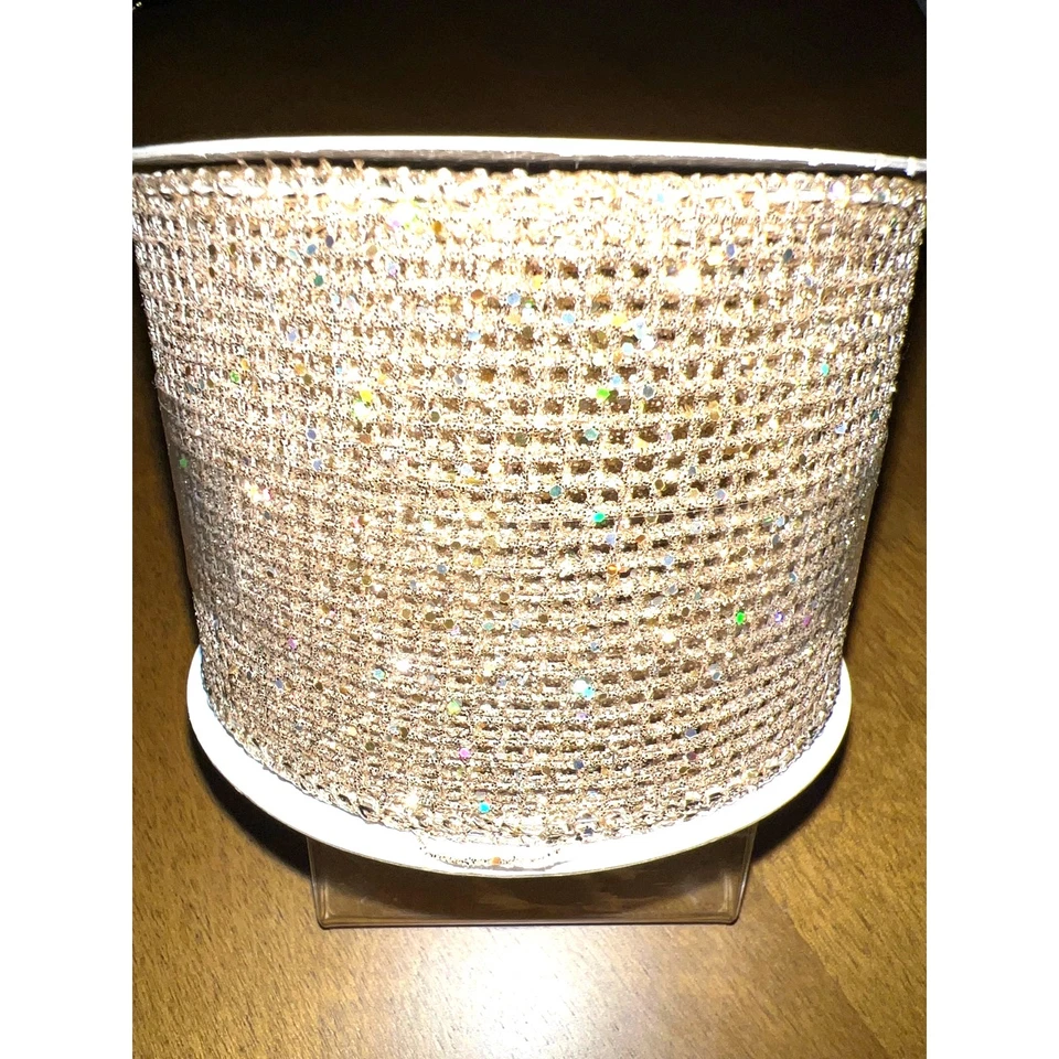 Wired Mesh Ribbon - Fold | 100% Polyester | 2.5 in x 20 ft - Image 1 of 1