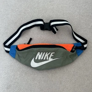 Nike Sportswear Multicoloured Heritage Waist Bag Fanny Pack Bum Bag Multi Pocket - Picture 1 of 12