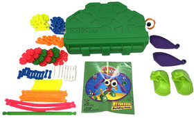 RARE Kid Knex K'nex FOOTED FRIENDS Building Set 100% COMPLETE Case Manual