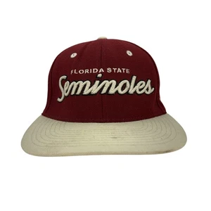 Vintage Florida State Seminoles Hat Cap Snap Back NCAA Football Mens College 90s - Picture 1 of 15