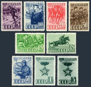 Rusia 824-831, 831A, MNH. Mi 793-800, 876. Ejército y Marina de la URSS, 23, 1941. - Imagen 1 de 1