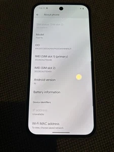 Google Pixel 9a 5G 8GB/128GB - White (Unlocked) Smartphone - Picture 1 of 4