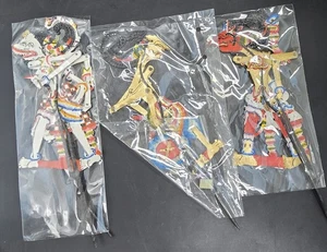 Lote De 3 Títeres Sombra Wayang Kulit Indonesio Javanés Hanoman Balinese 12" - Imagen 1 de 11