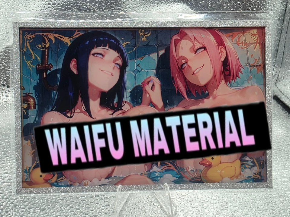 A6 Size Siwen Wave 3 Hinata & Sakura Naruto Anime Waifu Hentai Card Ask4Pics - Image 1 of 1
