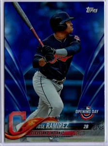 2018 Topps Baseball Opening Day Blue Foil Jose Ramirez INDIANS INSERT - Picture 1 of 1