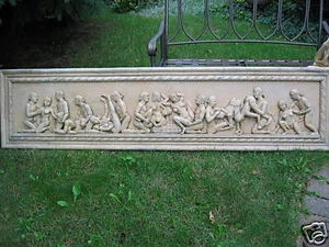 Antiguo indio Kama Sutra erótica placa de pared de piedra azulejos relieve escultura artística - Imagen 1 de 6