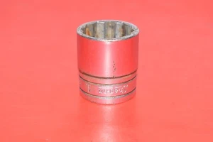 Snap-On Tools 1/2"" Unidad Estándar SAE Cromo 12 Puntos 1"" Zócalo Superficial SW321 - Imagen 1 de 5