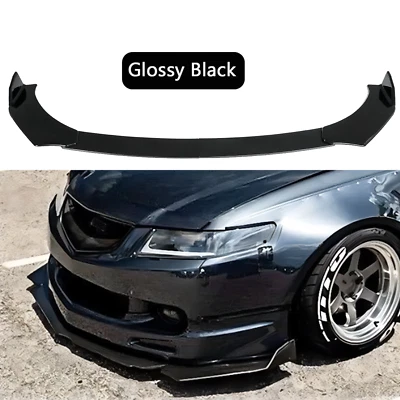 For Acura TSX Sedan 04-14 Front Bumper Lip Kit Splitter Spoiler Black New USA Foto 1 de 4
