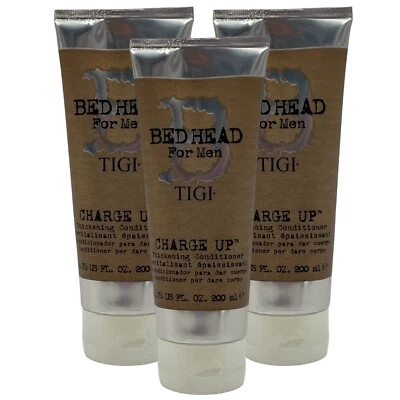 3 Pack TIGI Bed Head For Men Charge Up Thickening Conditioner 6.76 oz Volumizing - Image 1 of 4