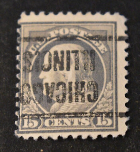 1917 US Stamps Scott #514 - Precancels - Used - Chicago, IL