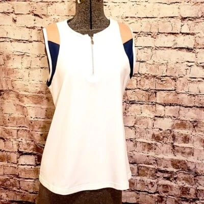 Sofibella Golf 1/4 Zip Sleeveless Top Large - Image 1 of 4